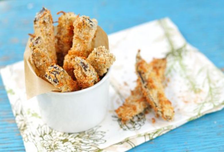 Air Fryer Mediterranean Eggplant Fries